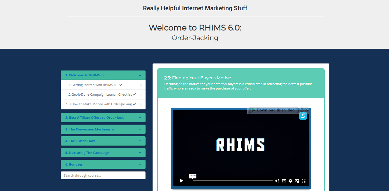 RHIMS 6.0 Review: How To Use Order Jacking To Make 5-Figure Month Consistently 3